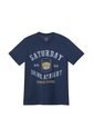 Camiseta Azul Estampada En Frente Para Hombre de Tennis