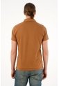 Tennis Polo Café Con Raqueta Bordada Para Hombre de Tennis