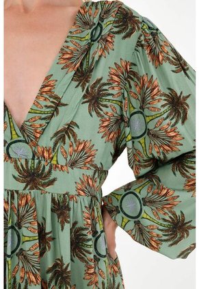 Vestido Corto Con Escote En V Para Mujer