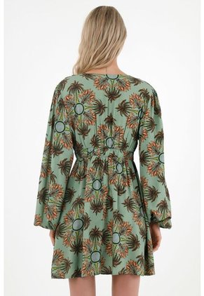 Vestido Corto Con Escote En V Para Mujer