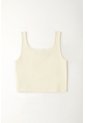 Tennis Camiseta Manga Sisa Crudo Con Textura Suave Para Mujer De Silueta Ajustada de Tennis
