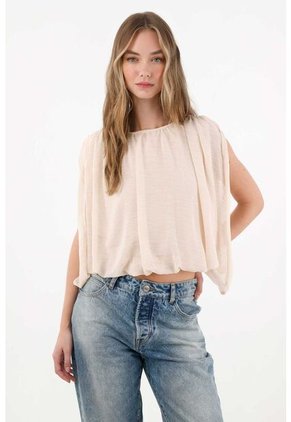 Tennis Camisa En Tela Liviana Y Vaporosa Crudo Para Mujer