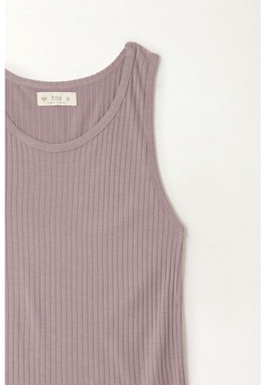 Tennis Camiseta Manga Sisa Gris Con Detalle Fruncido Para Mujer