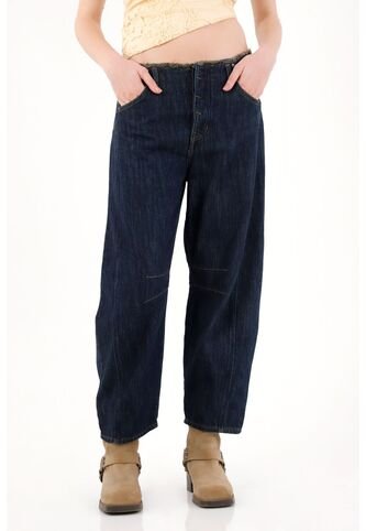 Tennis Jean Horseshoe Con Desflecado Raw Denim Para Mujer Tennis