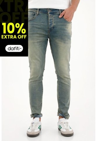 Tennis Jean Azul Super Skinny Para Hombre Tennis