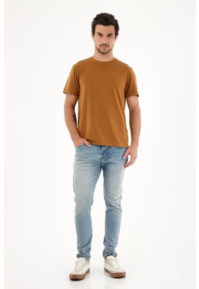 Tennis Camiseta En Tela Licrada Café Para Hombre