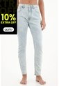 Tennis Jean Jegging De Tiro Alto Azul Claro Para Mujer de Tennis