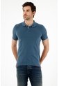 Tennis Polo Azul Con Raqueta Bordada Para Hombre de Tennis