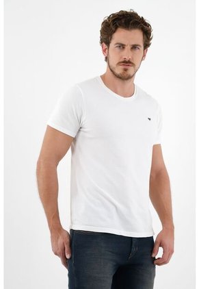Tennis Camiseta Blanca Manga Corta Para Hombre
