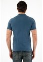 Tennis Polo Azul Con Raqueta Bordada Para Hombre de Tennis