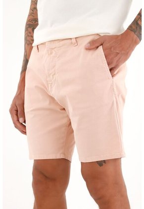 Bermida Rosada Tipo Chino Con Bolsillos Para Hombre