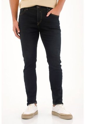 Tennis Jean Skinny Tono Raw Azul Para Hombre