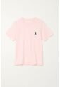 Camiseta Con Estampado En Algodón 100% Rosada Para Niño de Tennis