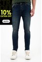 Tennis Jean Azul Super Skinny Con Iluminaciones Para Hombre de Tennis