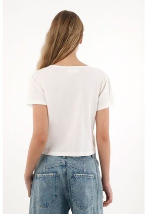 Tennis Camiseta Con Escote En V Crudo Para Mujer