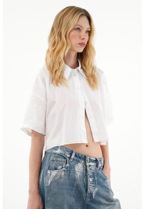 Tennis Camisa Clásica De Manga Corta Blanca Para Mujer