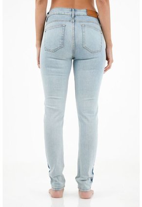 Tennis Jean Super Slim Azul Para Mujer