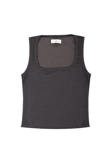 Camiseta Gris Manga Sisa Para Mujer