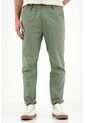 Pantalón Tipo Chino Verde Para Hombre de Tennis