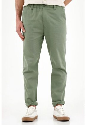 Pantalón Tipo Chino Verde Para Hombre