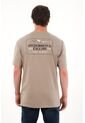 Tennis Camiseta Básica Estampada En Espalda Café Para Hombre de Tennis