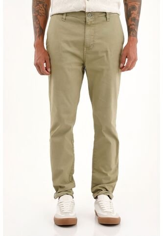 Tennis Pantalón Tipo Chino Verde Con Caída Natural Para Hombre Tennis