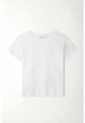 Tennis Camiseta Blanca Cuello Redondo Para Mujer