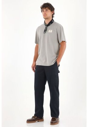 Tennis Camiseta Jersey Con Mini Aplique Gris Para Hombre