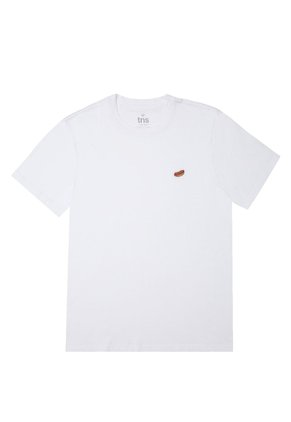 Tennis Camiseta Con Bordado Blanca Para Hombre