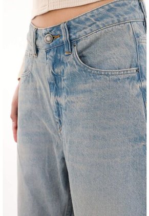 Tennis Jean Horseshoe De Tiro Bajo Azul Para Mujer