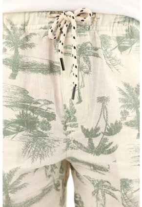 Bermuda Con Estampado De Palmeras Para Niño