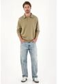 Tennis Jean Loose Con Rotos Azul Claro Para Hombre de Tennis