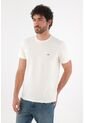 Tennis Camiseta Para Hombre De Algodón Blanca Regular Con Mini Raquetas En El Pecho de Tennis