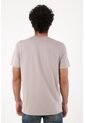 Tennis Camiseta Para Hombre En Algodón Gris Claro Corte Regular Con Raquetas de Tennis