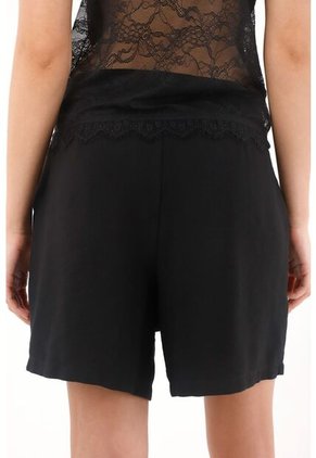 Tennis Short Tipo Sastre Negro Para Mujer