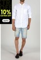 Tennis Camisa Blanca De Lino Para Hombre de Tennis