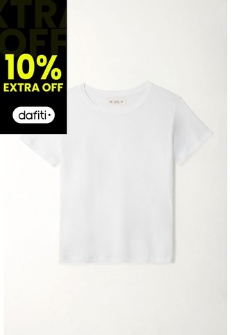 Tennis Camiseta Blanca Cuello Redondo Para Mujer Tennis