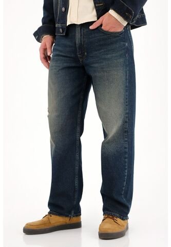 Tennis Jean Loose Con Roto Azul Oscuro Para Hombre Tennis