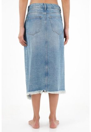 Tennis Falda Midi Azul Para Mujer