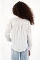 Camisa Clásica Con Ojalillo Blanca Para Niña de Tennis