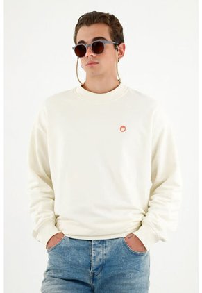 Buzo Unisex Crudo Con Estampado En Espalda