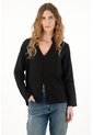 Tennis Camisa Negra Cuello Neru En 100% Lino Para Mujer de Tennis