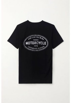 Tennis Camiseta Básica Manga Corta Negra Para Hombre