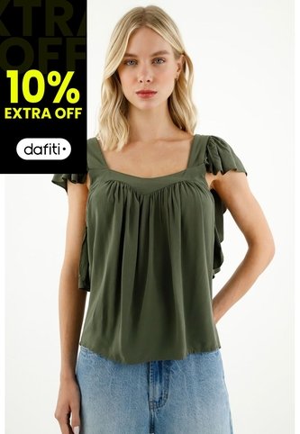 Tennis Camisa Verde De Tiras Con Bolero Para Mujer Tennis