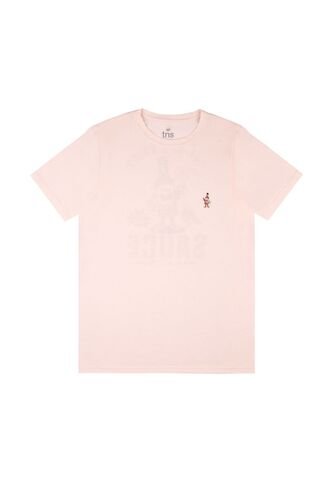 Camiseta Rosada Con Estampado En Espalda Para Hombre Tennis