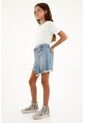 Falda Estilo Short En Denim Para Niña de Tennis