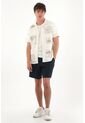 Tennis Camisa Tipo Bowling Crudo Para Hombre de Tennis