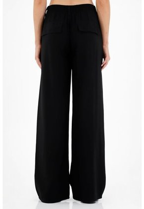 Pantalón Negro Bota Recta Para Mujer