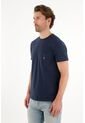 Tennis Camiseta En Tela Con Textura Azul Para Hombre de Tennis