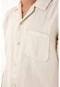 Tennis Camisa Crudo Manga Corta En 100% Lino Para Hombre de Tennis